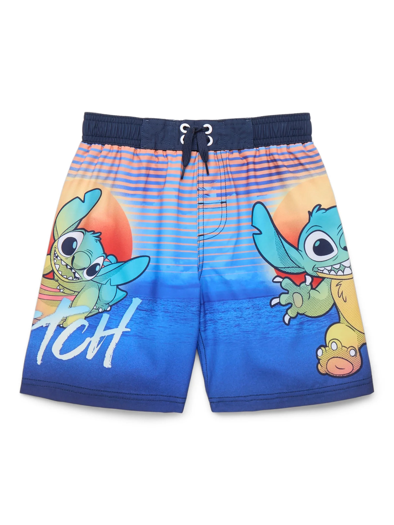Stitch Boys Swim Trunks, Sizes 4-12 | Walmart (US)