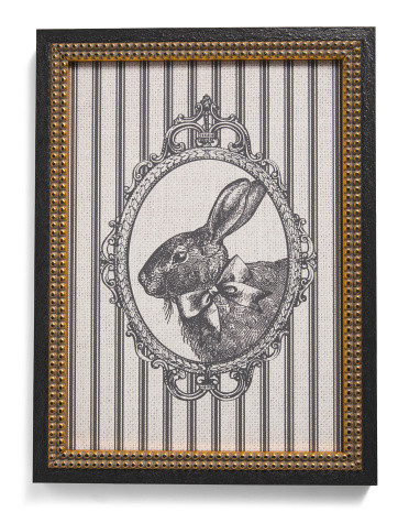 12x16 Bunny Pin Striped Framed Wall Art | Pillows & Decor | Marshalls | Marshalls