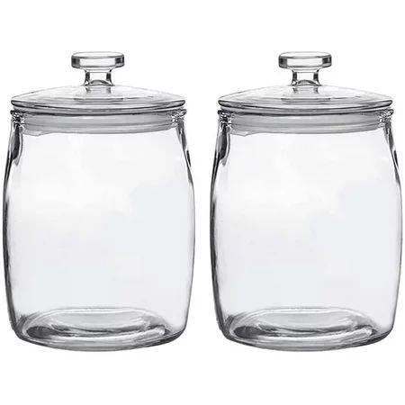 1/2 Gallon Glass Jars with Lid Wide Mouth Cookie Jars Set of 2 Apothecary Jars for Candy Glass Canis | Walmart (US)