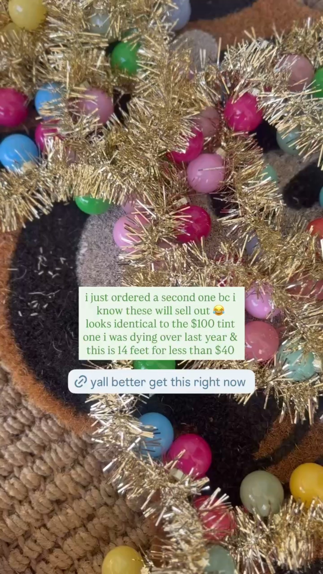 I ordered more because this will sell out!! Cutest ornament garland from Amazon! 

#LTKHoliday #LTKHome #LTKFindsUnder50