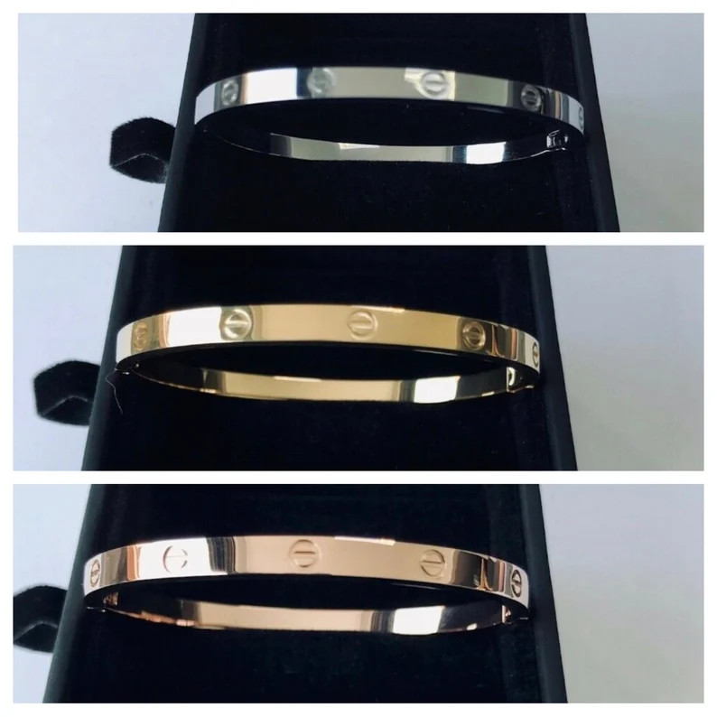Love Bracelet Bangle - Adult and Childrens sizes  -Superior Quality - Titanium with 18ct Plating ... | Etsy (US)