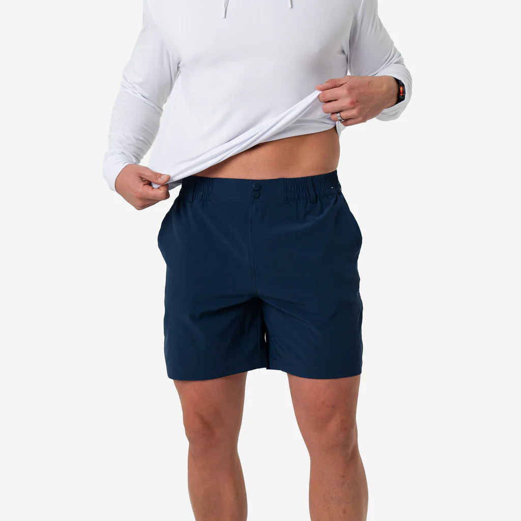 Everyday Short - Deep Water Navy - Mayan Pocket | BURLEBO