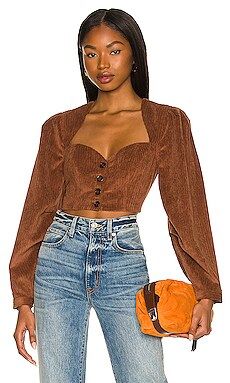 Tularosa Rylan Top in Cappuccino Brown from Revolve.com | Revolve Clothing (Global)