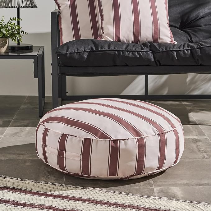 OHS Garden Cushions Waterproof Floor Cushion Stripe, Soft Comfy Outdoor Cushions Filled Seat Pads... | Amazon (UK)