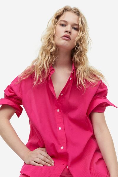 Oversized Crinkled Shirt | H&M (US + CA)