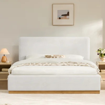 Delpha Grounded Upholstered Wood Base Bed | Wayfair North America