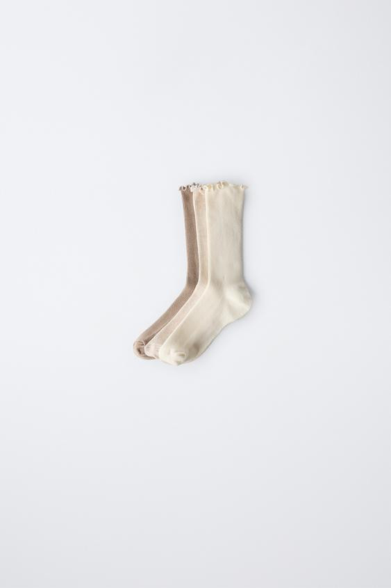 THREE-PACK OF TERRY LONG SOCKS | Zara US