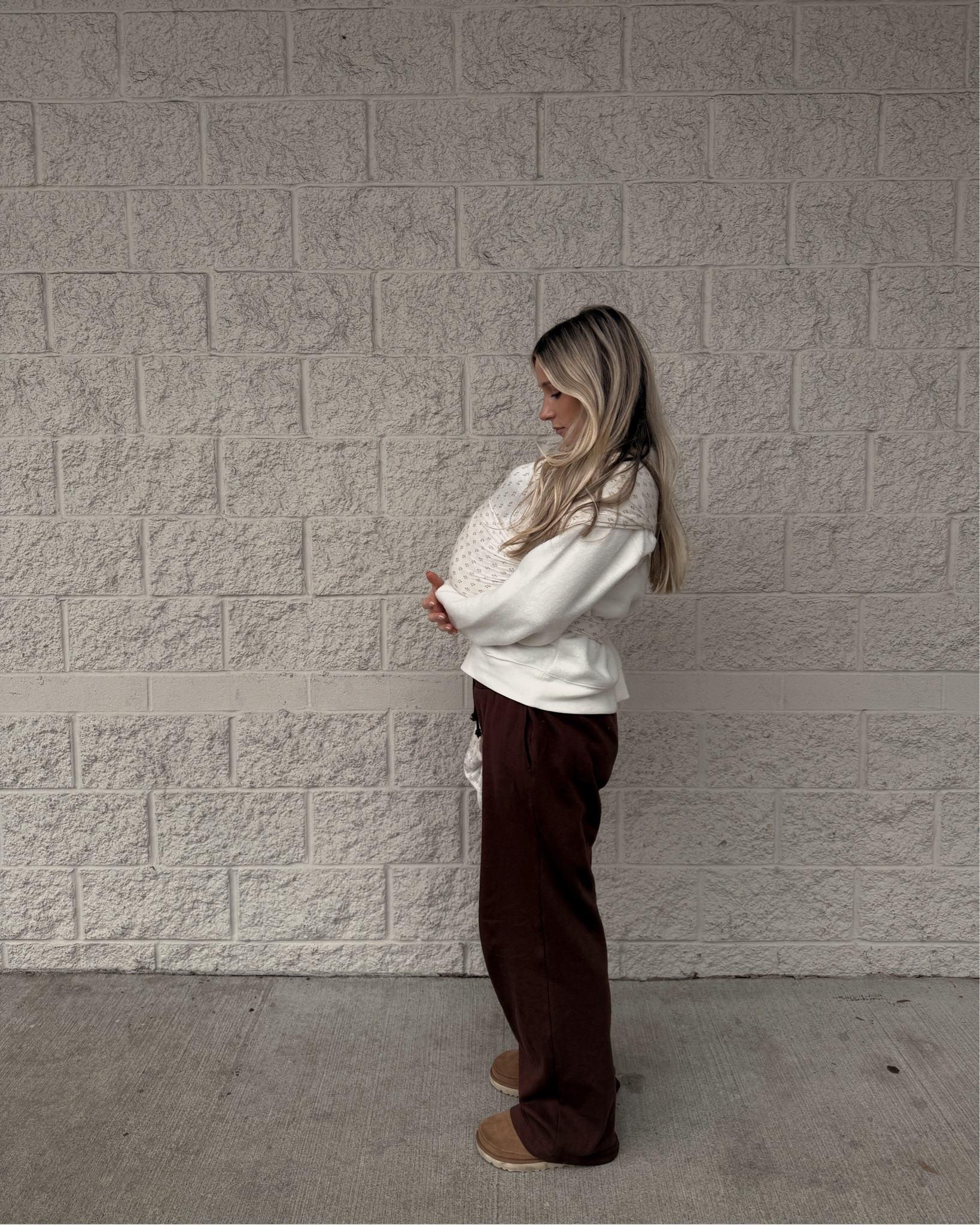 Cozy postpartum outfits ☁️ #postpartum 