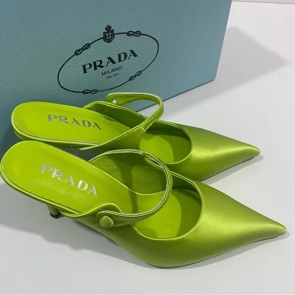 Prada Women's Green Heels | Poshmark