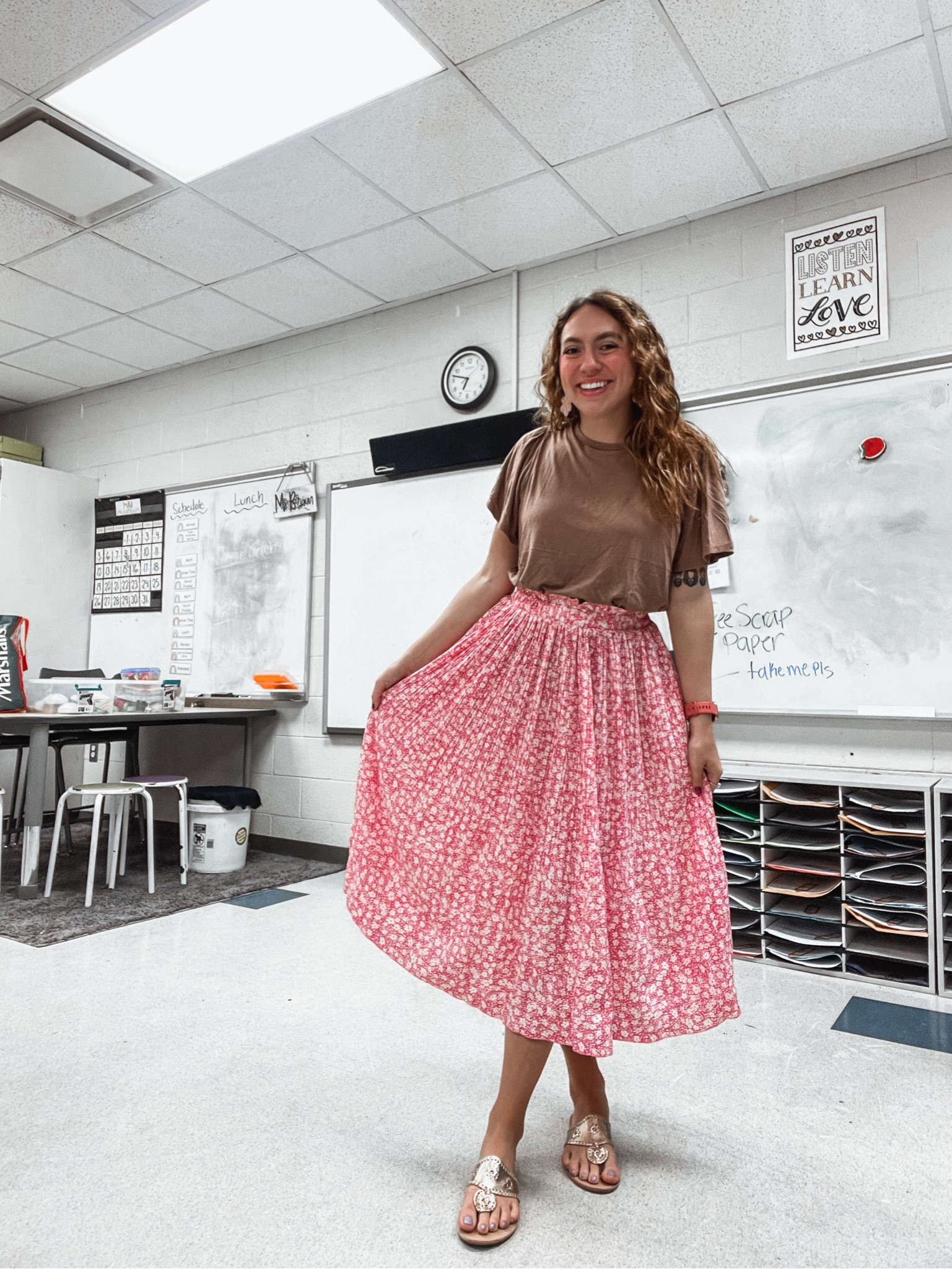 Teacher outfits, teacher style, teacher fashion, workwear, work outfit, spring outfits, spring work clothes, spring skirts, spring sandals

#LTKWorkwear #LTKSeasonal #LTKFindsUnder100