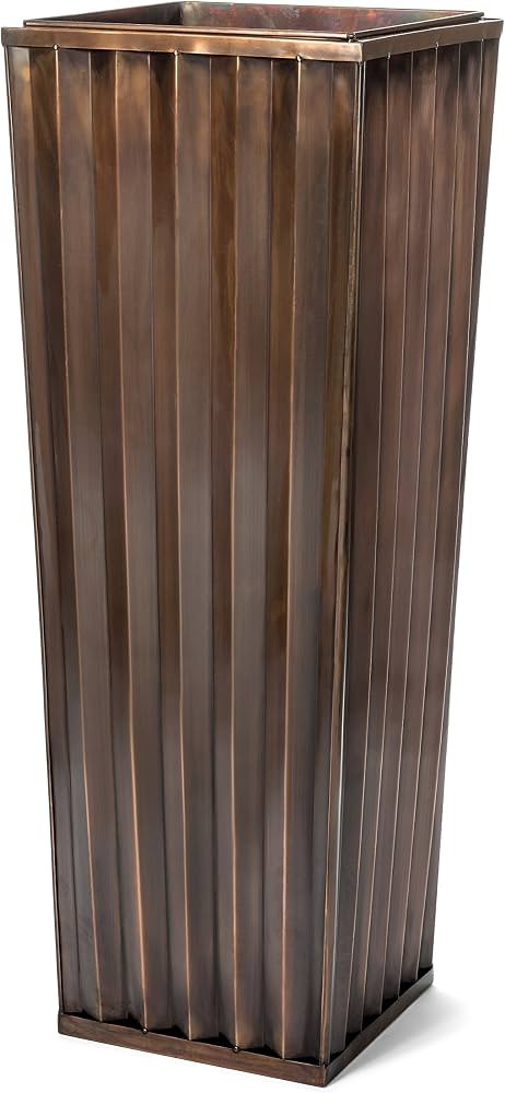 H Potter Planter 36" Tall - Antique Copper Finish - Insert & Drainage | Amazon (US)