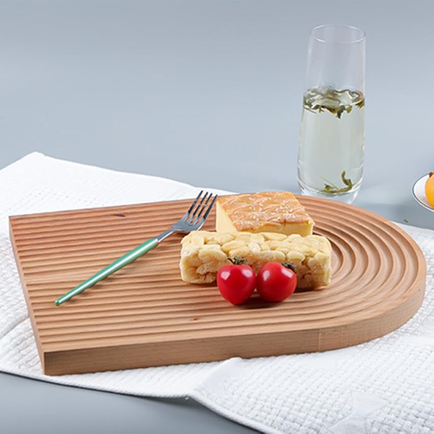 Decorative Wood Charcuterie Board, Wooden Serving Board, Kitchen Shelf Decor (Oval) | Amazon (US)