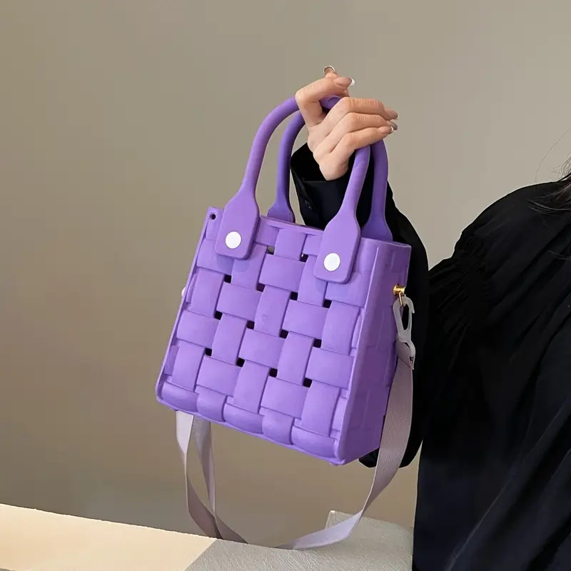 Fashionable Woven Handbag Women Solid Color Personality - Temu | Temu Affiliate Program