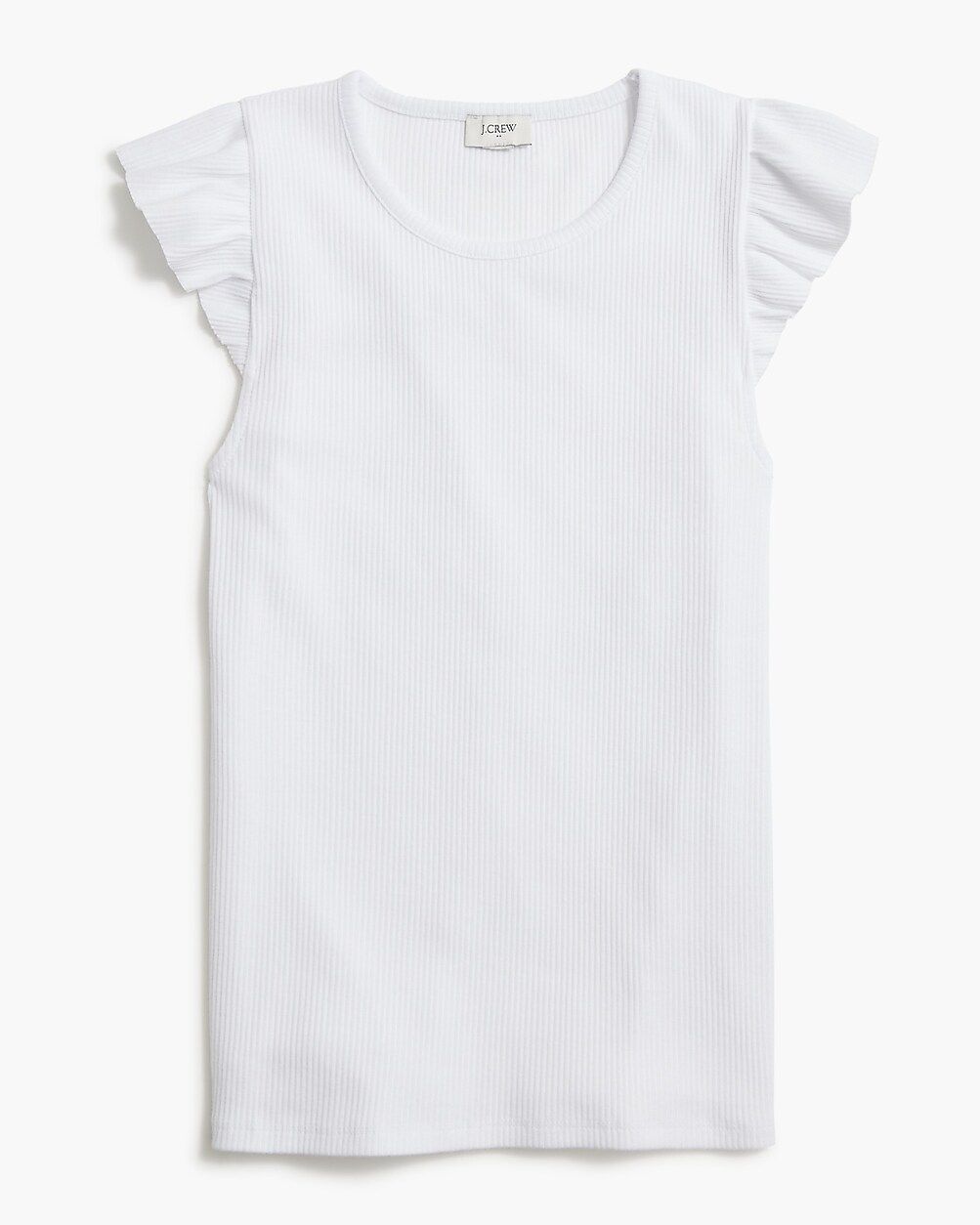 newRibbed ruffle tank topComparable value:$49.50Our Comparable Value (or Comp. Value) prices are ... | J.Crew Factory