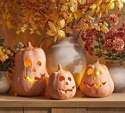 Handmade Terracotta Jack O' Lantern | Pottery Barn (US)