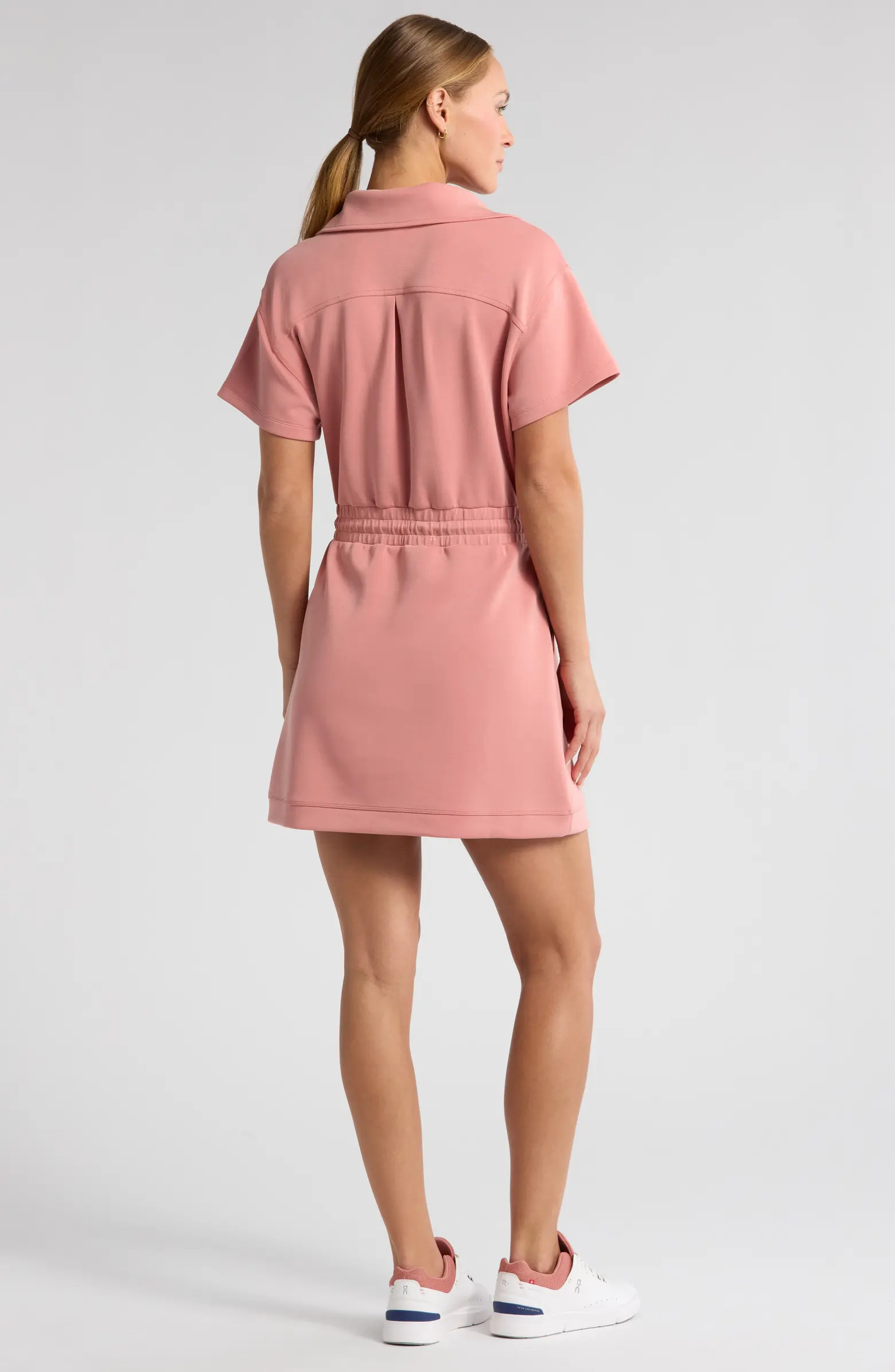 Ultrasoft Knit Quarter Zip Dress | Nordstrom