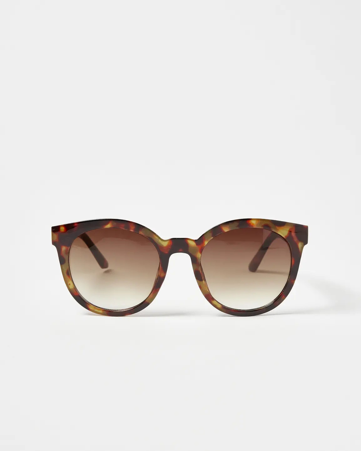 Preppy Faux Tortoiseshell Round Sunglasses | Oliver Bonas | Oliver Bonas (Global)