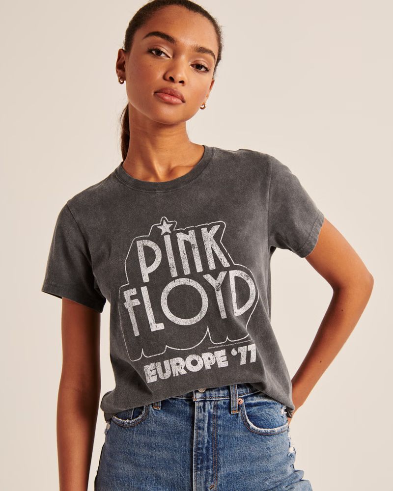 Pink Floyd 90's-Inspired Relaxed Band Tee | Abercrombie & Fitch (US)