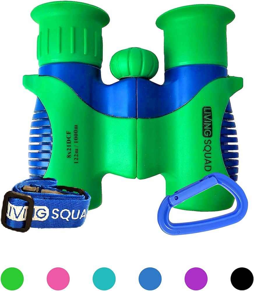 Binoculars for Kids 8x21 High-Resolution - Kids Binoculars Gift Set for Boys & Girls, Shockproof ... | Amazon (US)