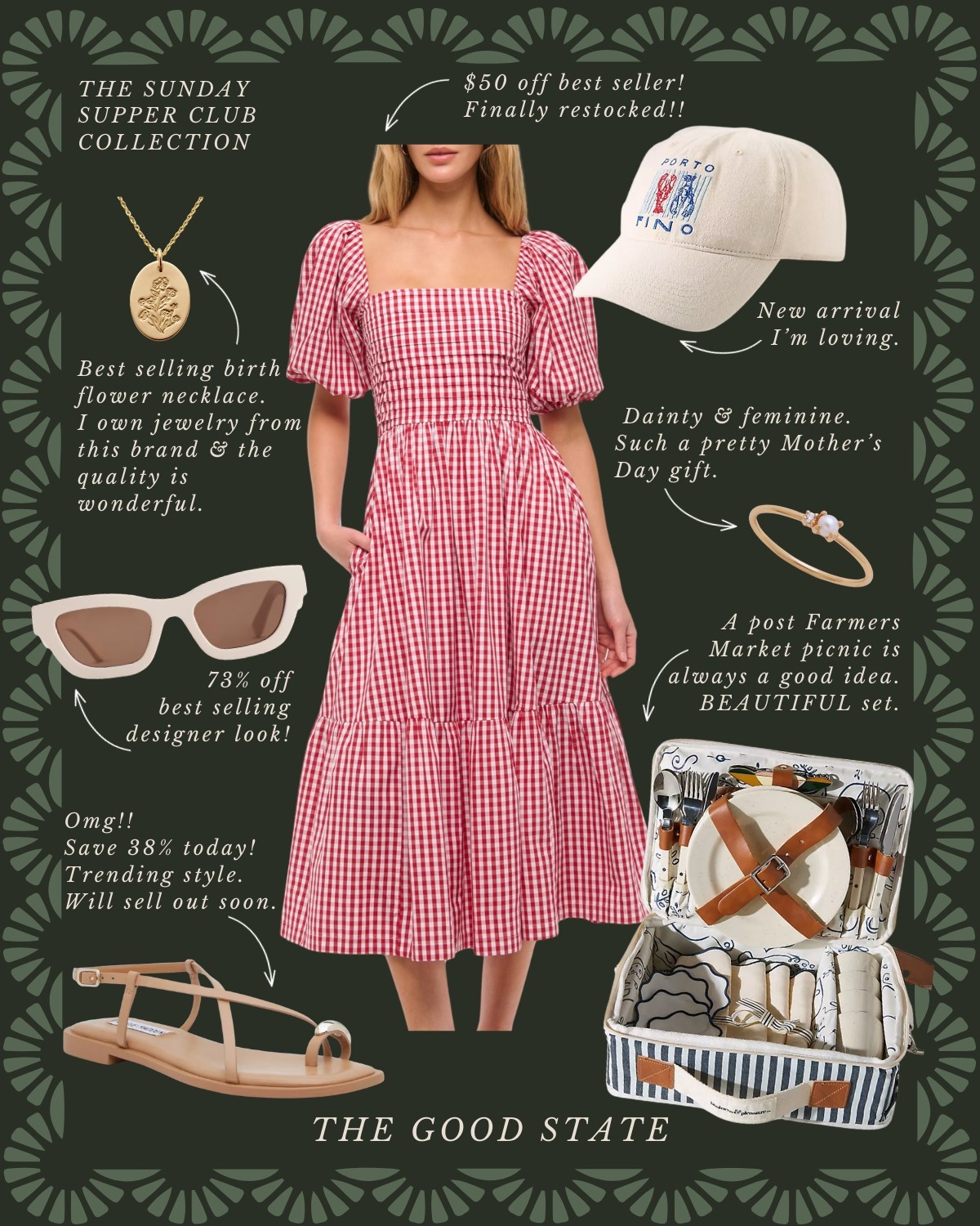 The Sunday Supper Club🍅 To the ladies who find beauty in the fragrance of fresh basil, the crunch of homemade bread and the vibrant colors of ingredients spread across the counter. For those who come alive the longer they linger around a candle-lit table with loved ones. For the ladies who are looking for a reason to set a pretty table and *finallllly* wear their new Spring dress. This collection is for you🤍

The good state, Lauren England, dinner party, hosting, under $50, Anthro, Anthropologie, dolce vita, spring fashion, spring ootd, maxi dress, Abercrombie and Fitch, wedding guest dress, empire waist dress, white dress. J crew, j crew factory, pretty, spring fashion, vacation outfit, ootd, sandals, tuckernuck, Easter outfit, kitchen, entertaining, home decor, Amazon home, Amazon finds, stripe dress, masters outfit, green dress, blue dress, McGee and co, shea McGee, quince, Le marke, Crate & Barrel Williams Sonoma

#LTKSaleAlert #LTKStyleTip