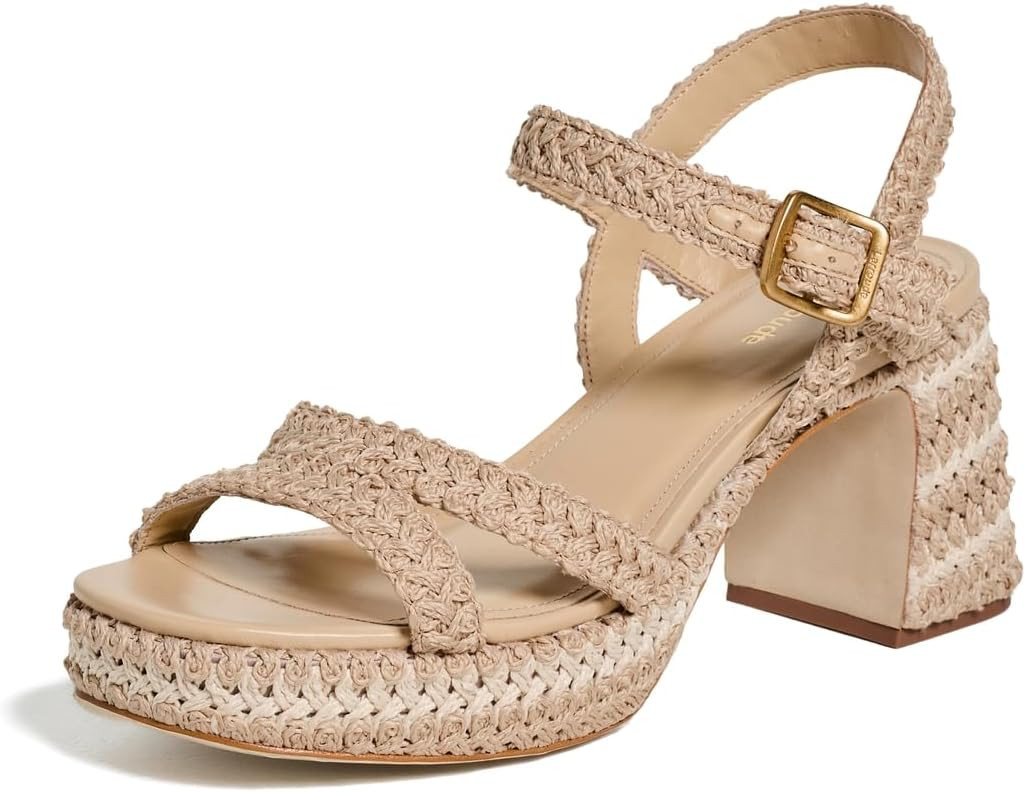Larroudé Women's Jolene Low Crochet Sandals | Amazon (US)