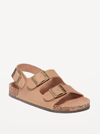 Unisex Faux-Leather Double-Buckle Sandals for Toddler | Old Navy (US)