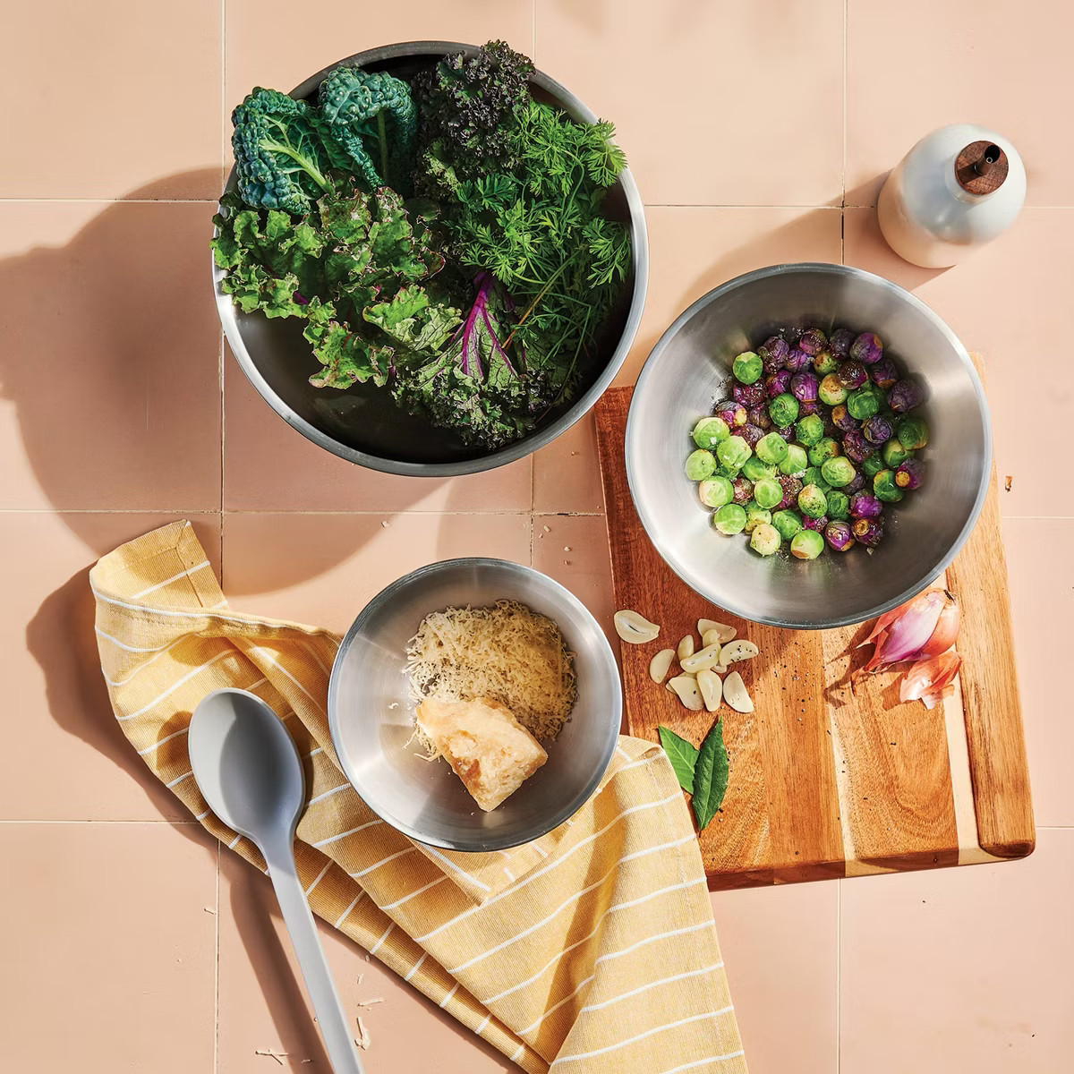 3pc (5qt, 3qt & 1.5qt) Stainless Steel Non-Slip Mixing Bowls (no lids) - Figmint™ | Target