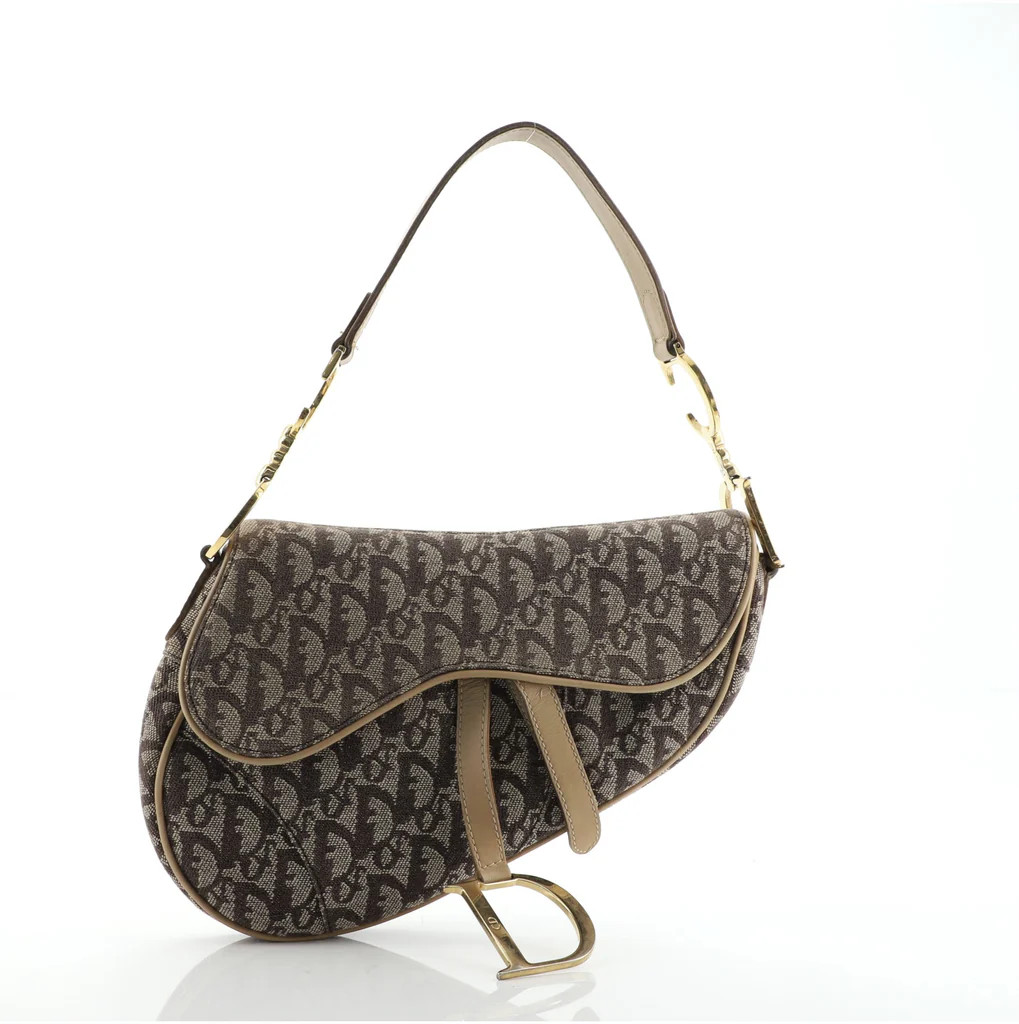 Vintage Saddle Bag Diorissimo Canvas Medium | Rebag