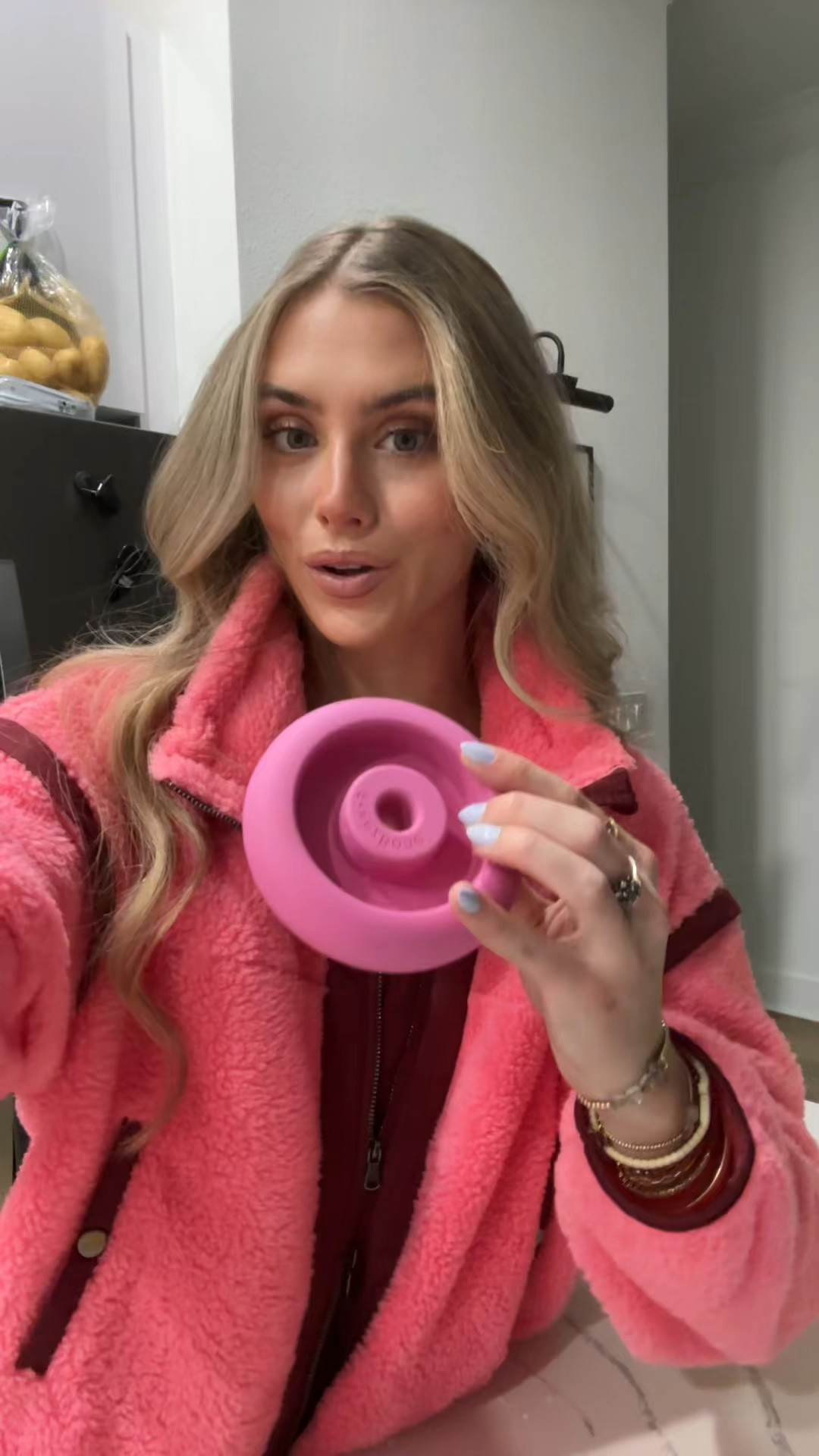 The Freezdoughnut is a fillable and reusable dog bone built to withstand the toughest chewers with its durable design and materials. Shaped like a treat we all adore, this doughnut will become your dog's new favorite. All you have to do, is fill it up, freeze it and serve your pup. Features: Made from 100% natural rubber, eco-friendly, non-toxic materials, the Freezdoughnut aligns with our mission to enhance pet wellness and owner happiness.
Give your furry friend with a toy that's fun, safe, and designed with their well-being in mind.

#LTKHome #LTKFindsUnder50 #LTKmomlife