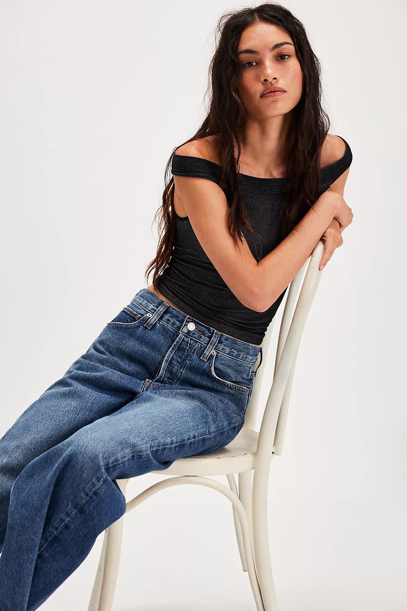 AGOLDE Luna Pieced Jeans | Free People (Global - UK&FR Excluded)