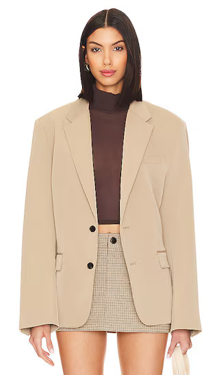 Joan Blazer in Tan | Revolve Clothing (Global)