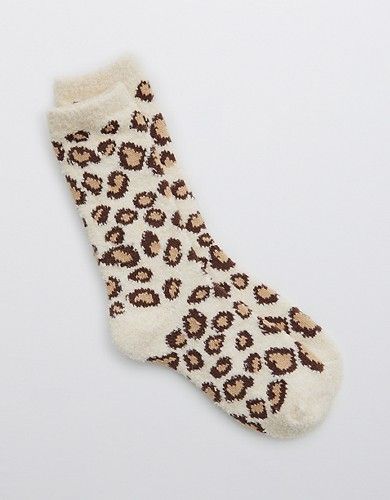 Aerie Fuzzy Animal Crew Socks | American Eagle Outfitters (US & CA)