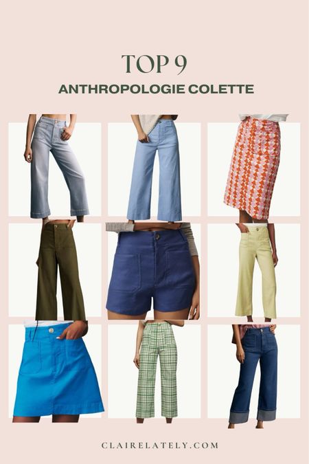 Anthropologie Colette favorites for spring everyday casual outfits - cropped wide leg, cuff denim, light wash, trending yellow, and even shorts and skirts. 

Find more everyday casual outfit ideas on CLAIRELATELY.com 

#LTKfindsunder100 #LTKSeasonal #LTKstyletip