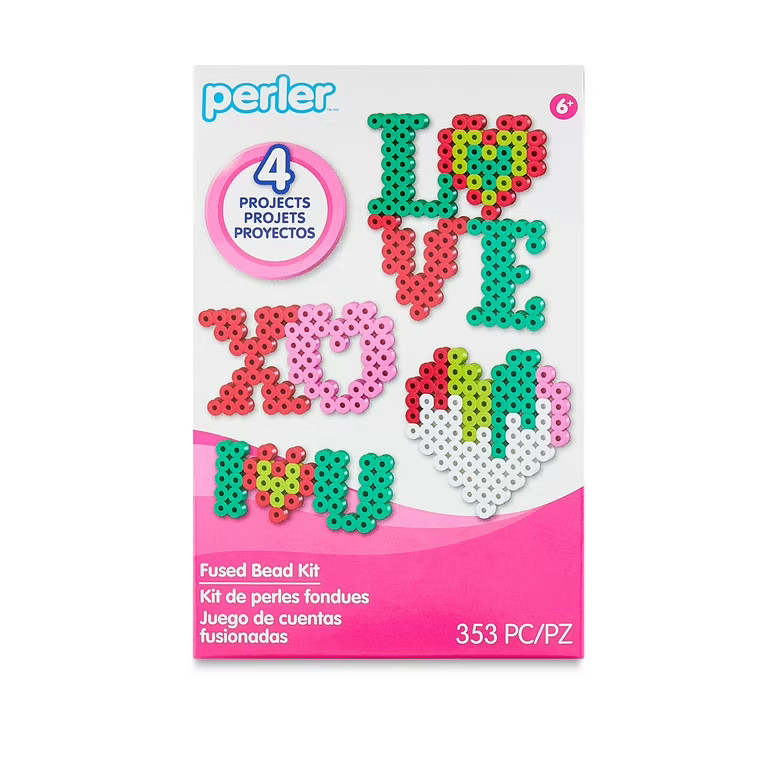Perler Beads 353pc Kiddie Valentine Heart Box Kits | Walmart (US)