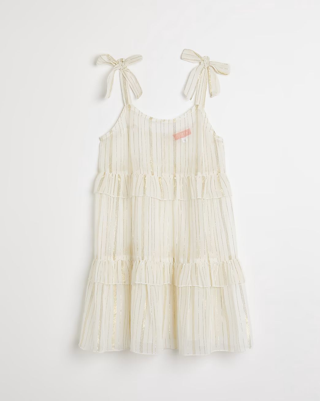 Girls white stripe sun dress | River Island (UK & IE)