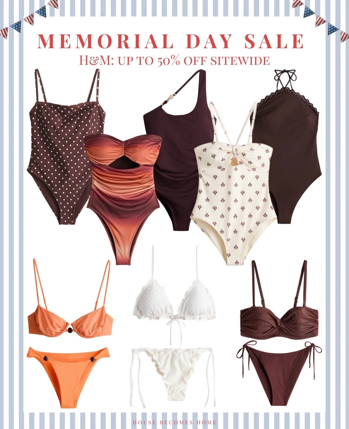 Memorial Day sale! H&M: up to 50% off sitewide! 🇺🇸

#LTKSeasonal #LTKSaleAlert #LTKSwim