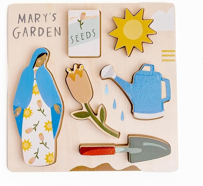 Wooden Puzzle - Mary's Garden | Amazon (US)