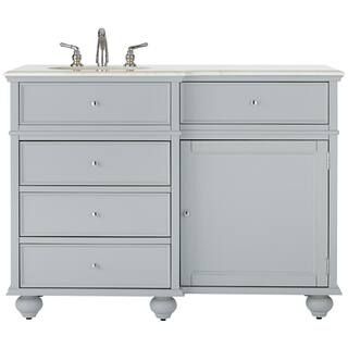 Home Decorators Collection Hampton Harbor 48 in. W x 22 in. D x 35 in. H Single Sink Freestanding... | The Home Depot