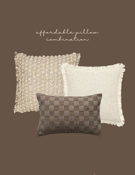 Affordable pillow options from Walmart and Amazon! Living room pillow combo! 

#LTKsalealert #LTKhome #LTKfindsunder50