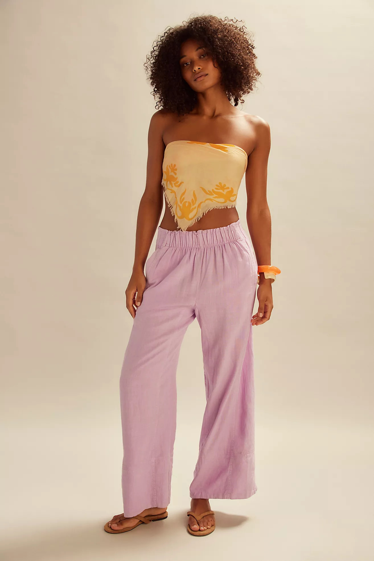 Day's End Linen Pull-On Pants | Free People (Global - UK&FR Excluded)