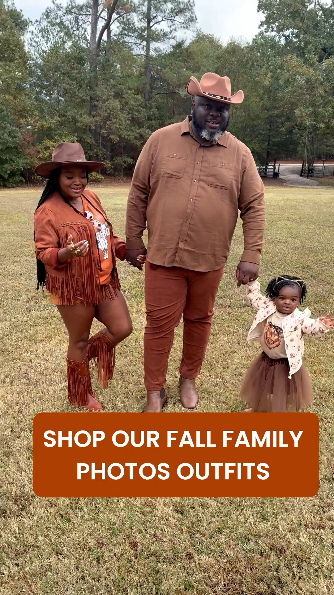 Shop Our Fall Family Photos Outfits!! 🍂🤎
We went full fall cowboy vibes.
Cowboy hats, cowboy boots, and warm earthy tones 😍✨
Perfect for family pictures, pumpkin patch days, or Thanksgiving weekend memories! 🧡🍁

I’ve linked all our looks so you can recreate the cozy family aesthetic 

#LTKfamily #LTKholiday #FallFamilyPhotos #LTKfashion #CozyFall #FamilyStyle #LTKfinds #FallOutfits #LTKseasonal #MatchingOutfits

#LTKSeasonal #LTKHoliday #LTKFamily