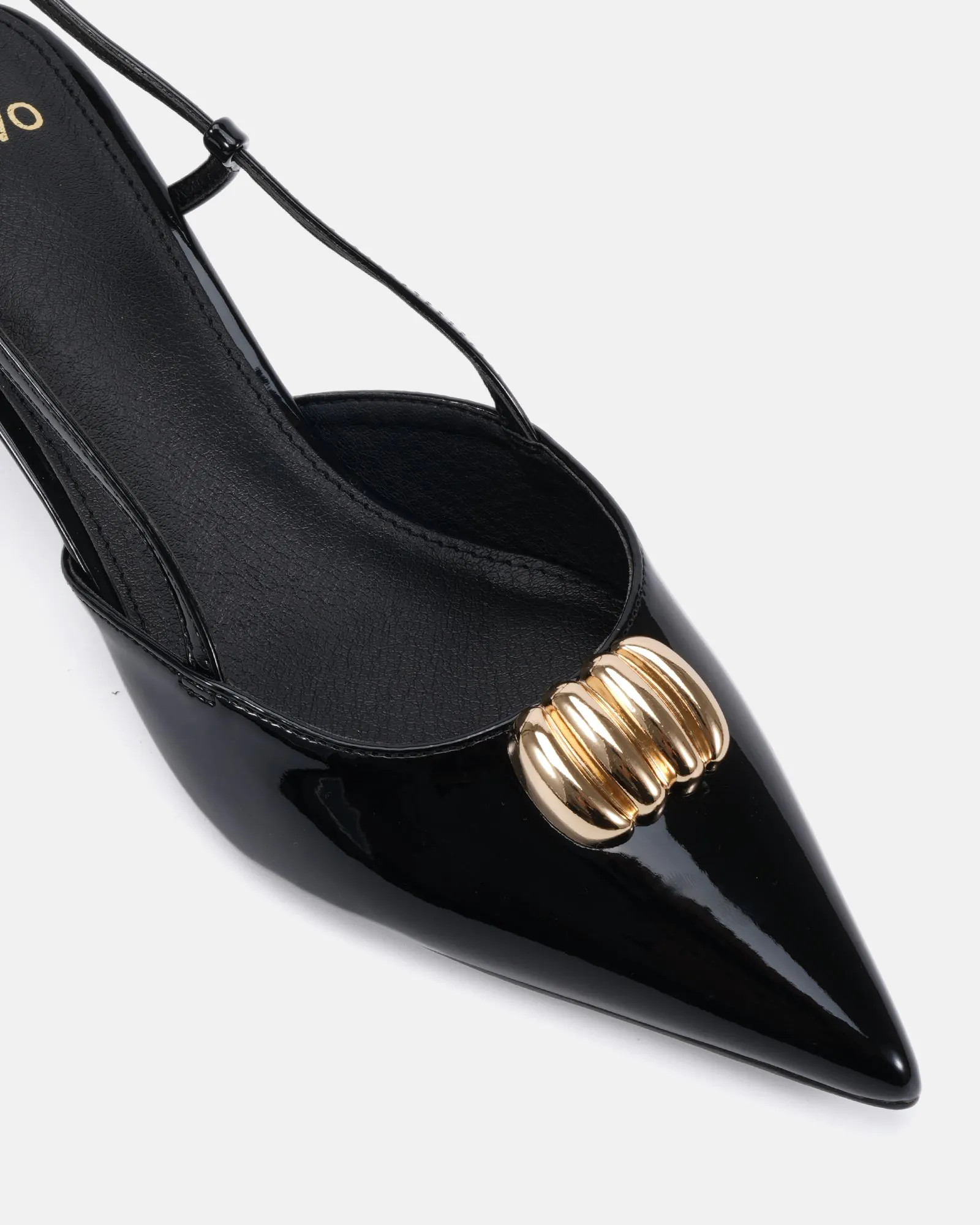 IAKOPA Black Patent Low Heels | Novo Shoes
