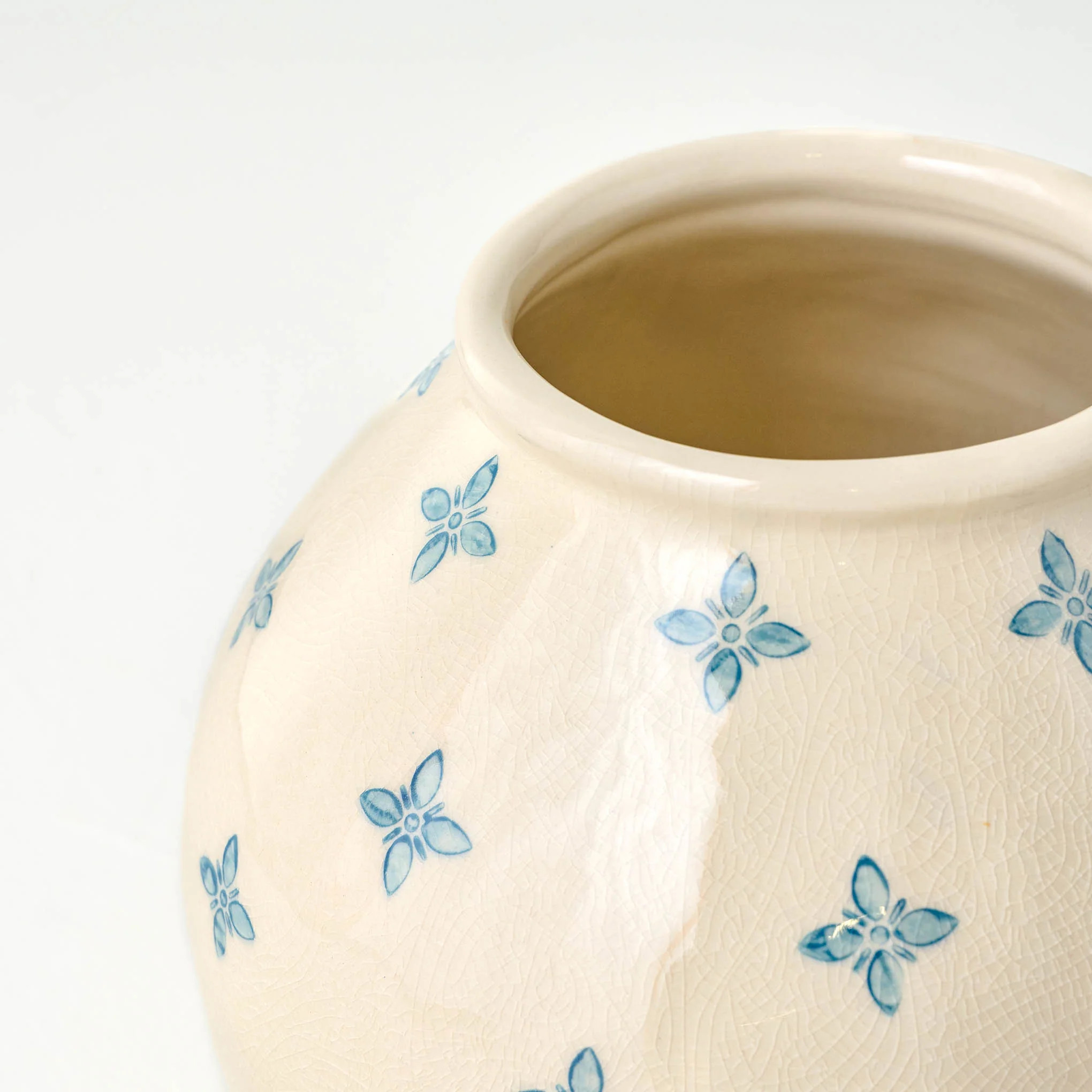 Cream and Blue Luna Vase | Magnolia