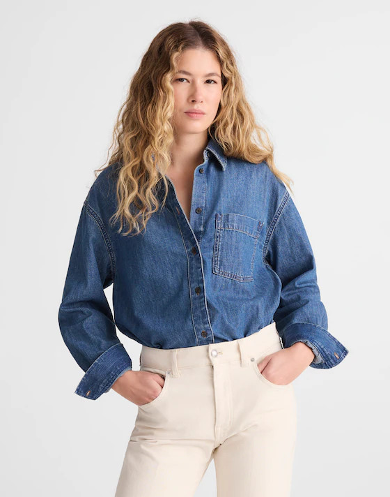 The Easy Shirt in Denim | Madewell