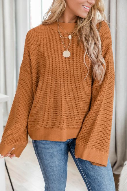 Better Than You Know Brown Sweater | The Pink Lily Boutique