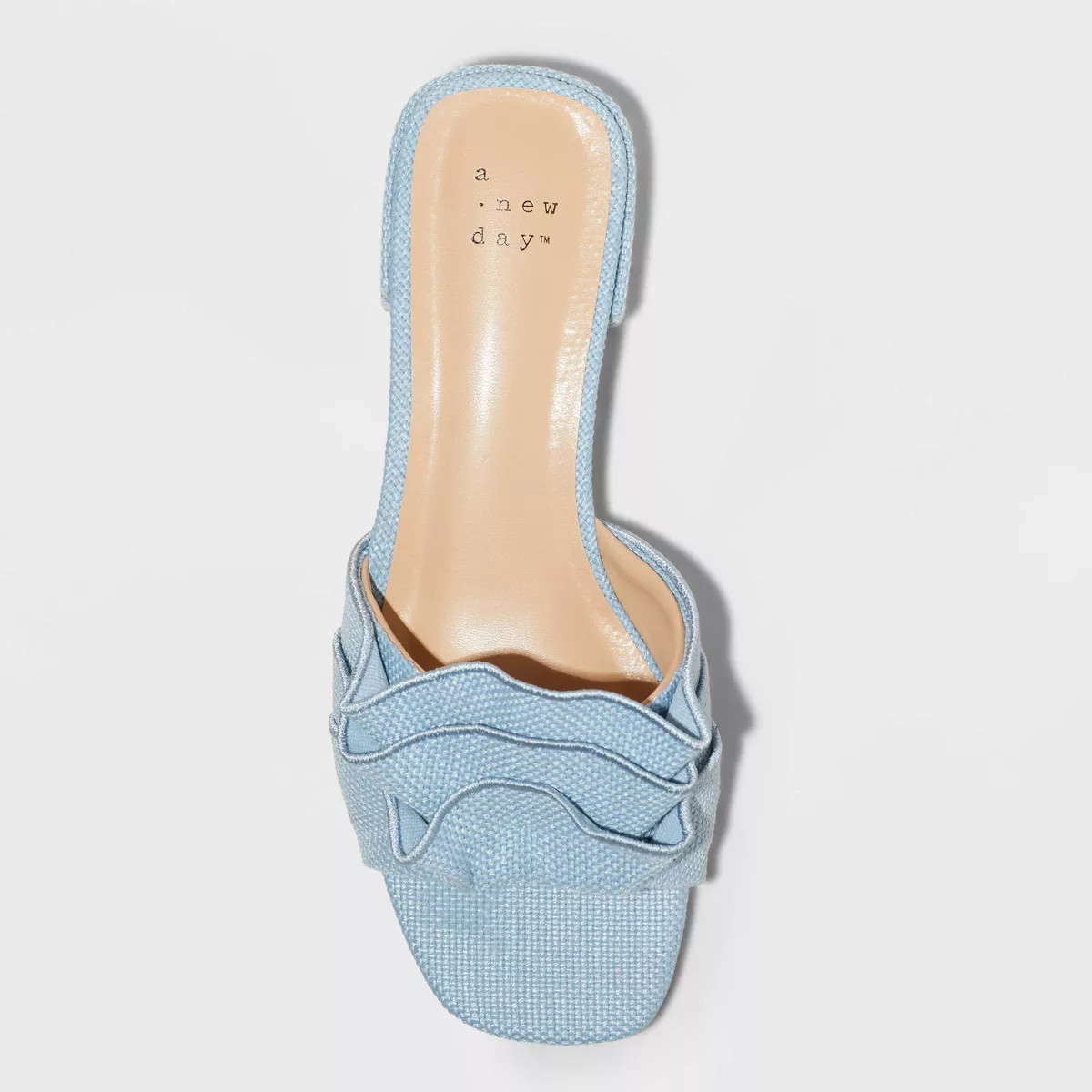 Women's Lyta Raffia Ruffle Sandals with Memory Foam Insole - A New Day™ | Target