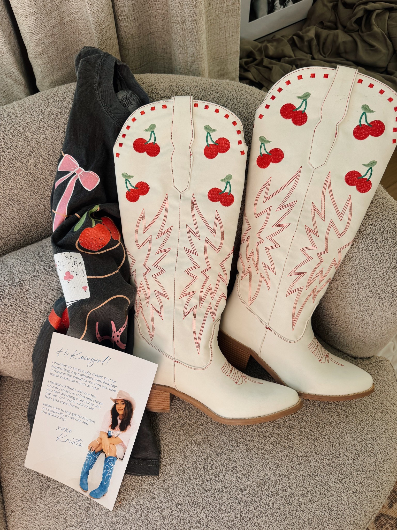 Cutest cowgirl boots with the cherries!! 

#LTKParties #LTKSeasonal #LTKFestival