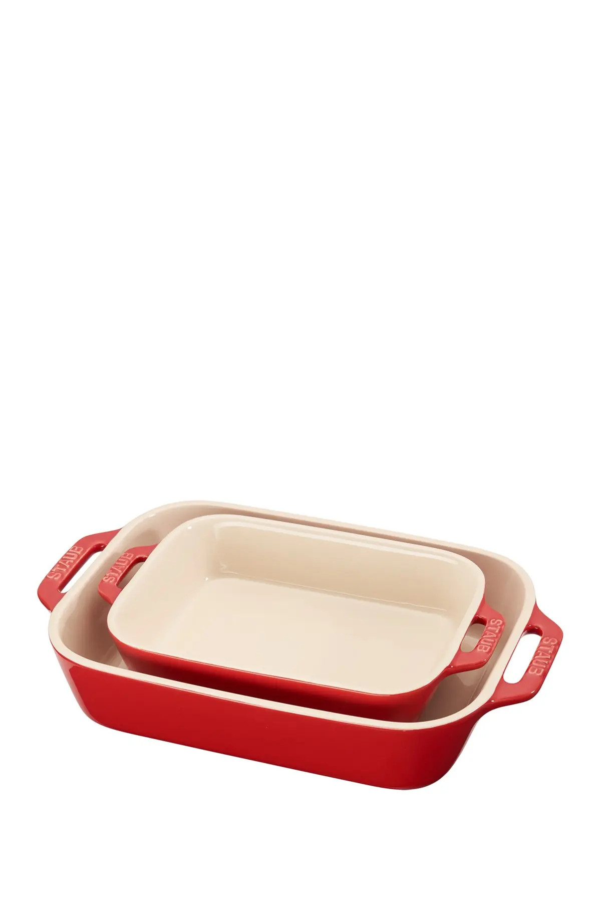 Staub Ceramic 2-Piece Rectangular Baking Dish Set - Cherry | Nordstrom | Nordstrom