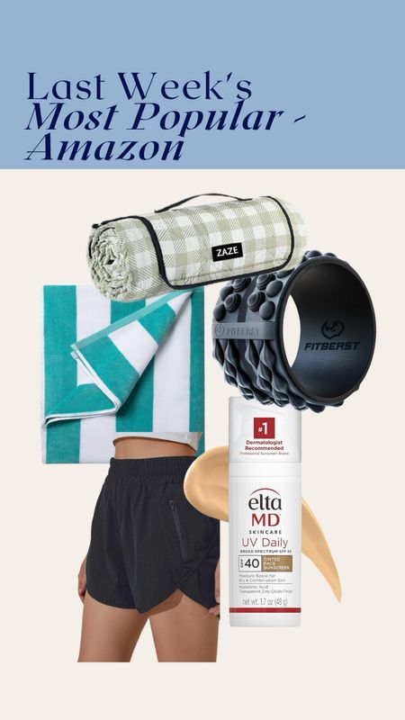 Last Week’s Most Popular - Amazon

Workout clothes | summer activities | skincare 

#LTKStyleTip #LTKSeasonal #LTKFindsUnder100
