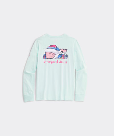 Girls' Elf Whale Long-Sleeve Pocket Tee | vineyard vines